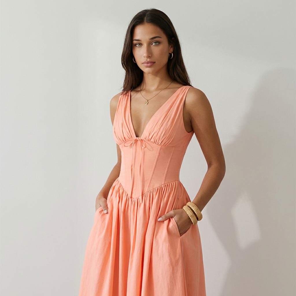 Vestido midi floral Elara