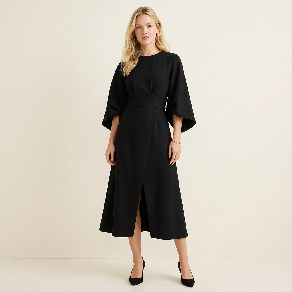 Marghita | Women's Luxe Balloon Sleeve Maxi Dress
