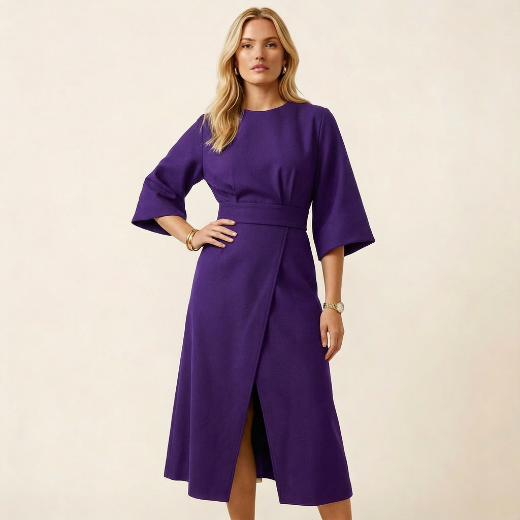Marghita | Women's Luxe Balloon Sleeve Maxi Dress