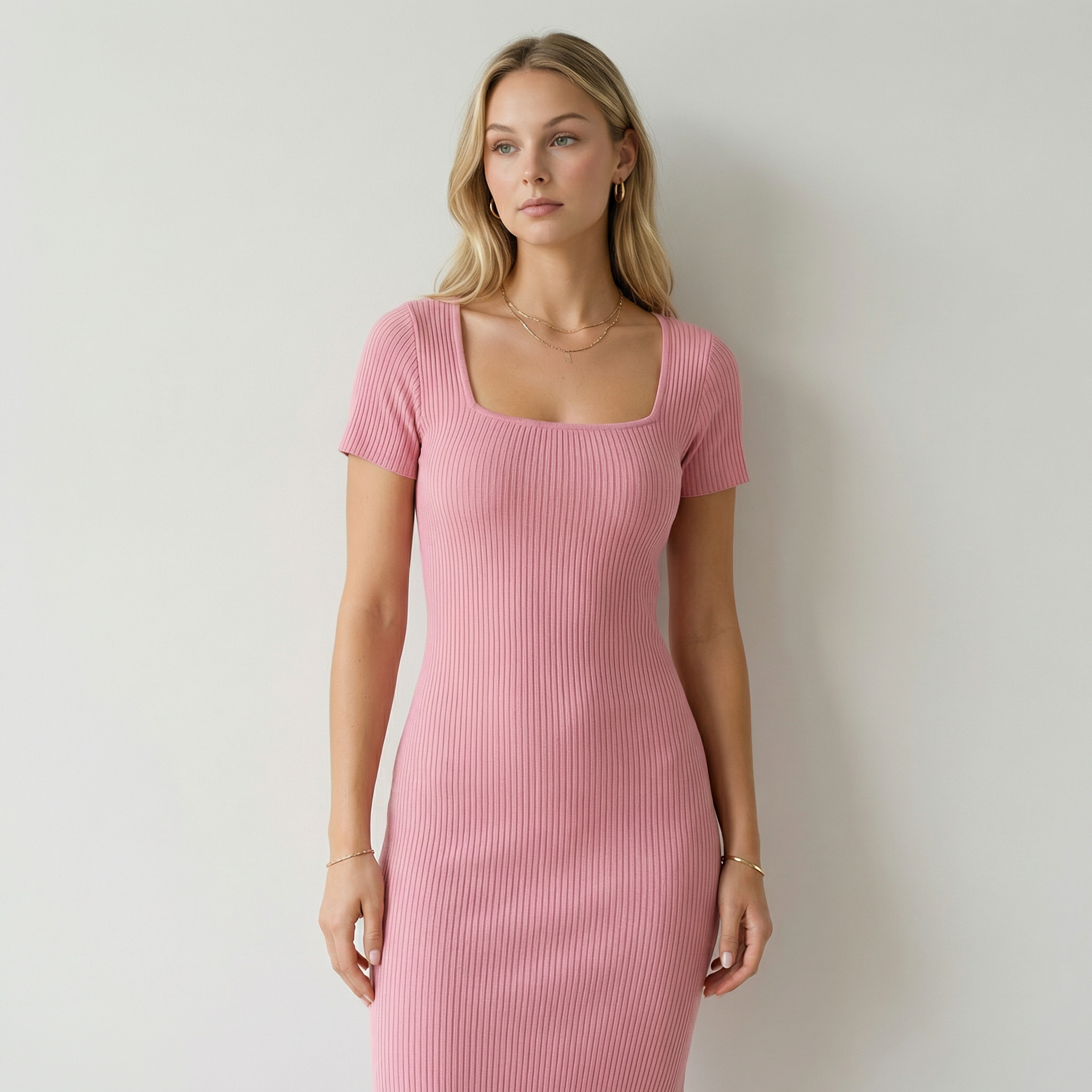 Martina Vestido Midi Ajustado