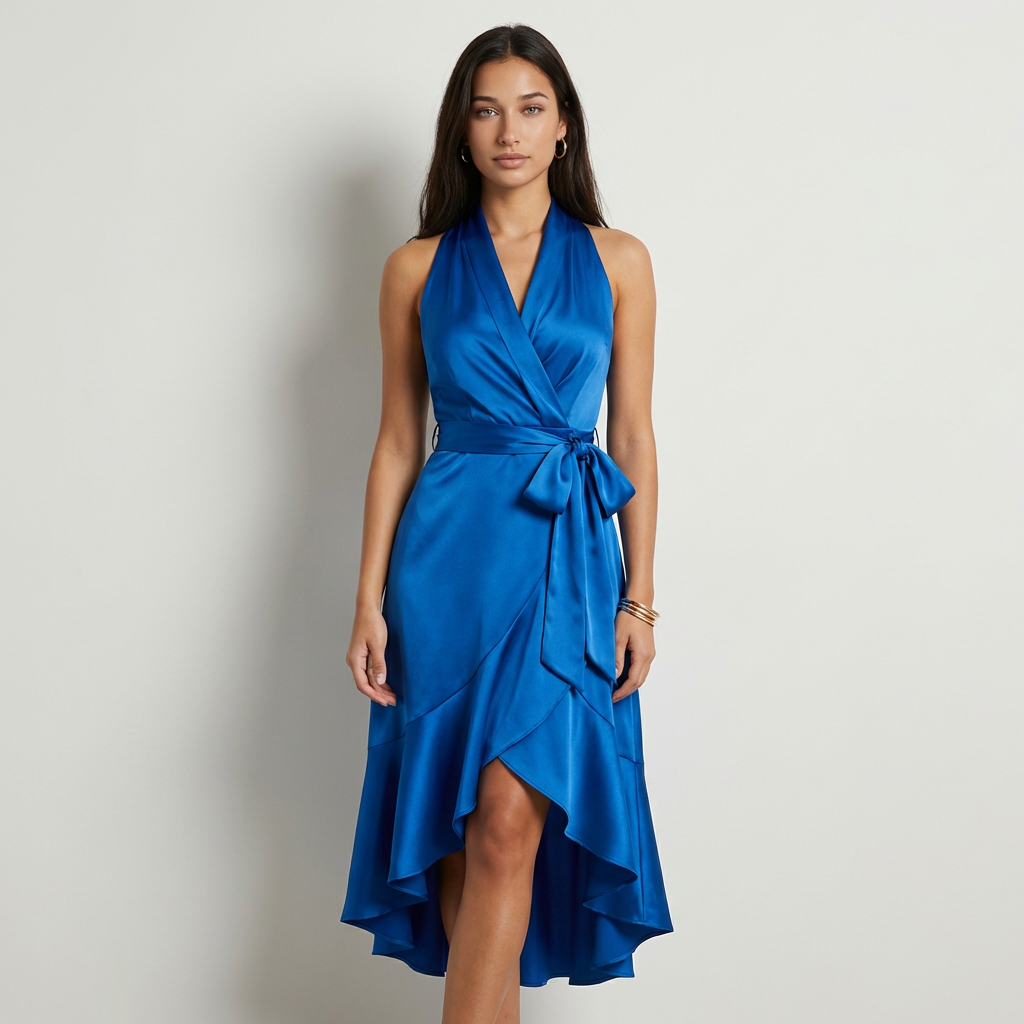 Sofía Vestido Midi Satinado