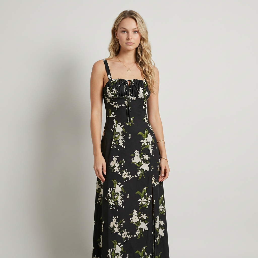 Vestido midi floral Bianca