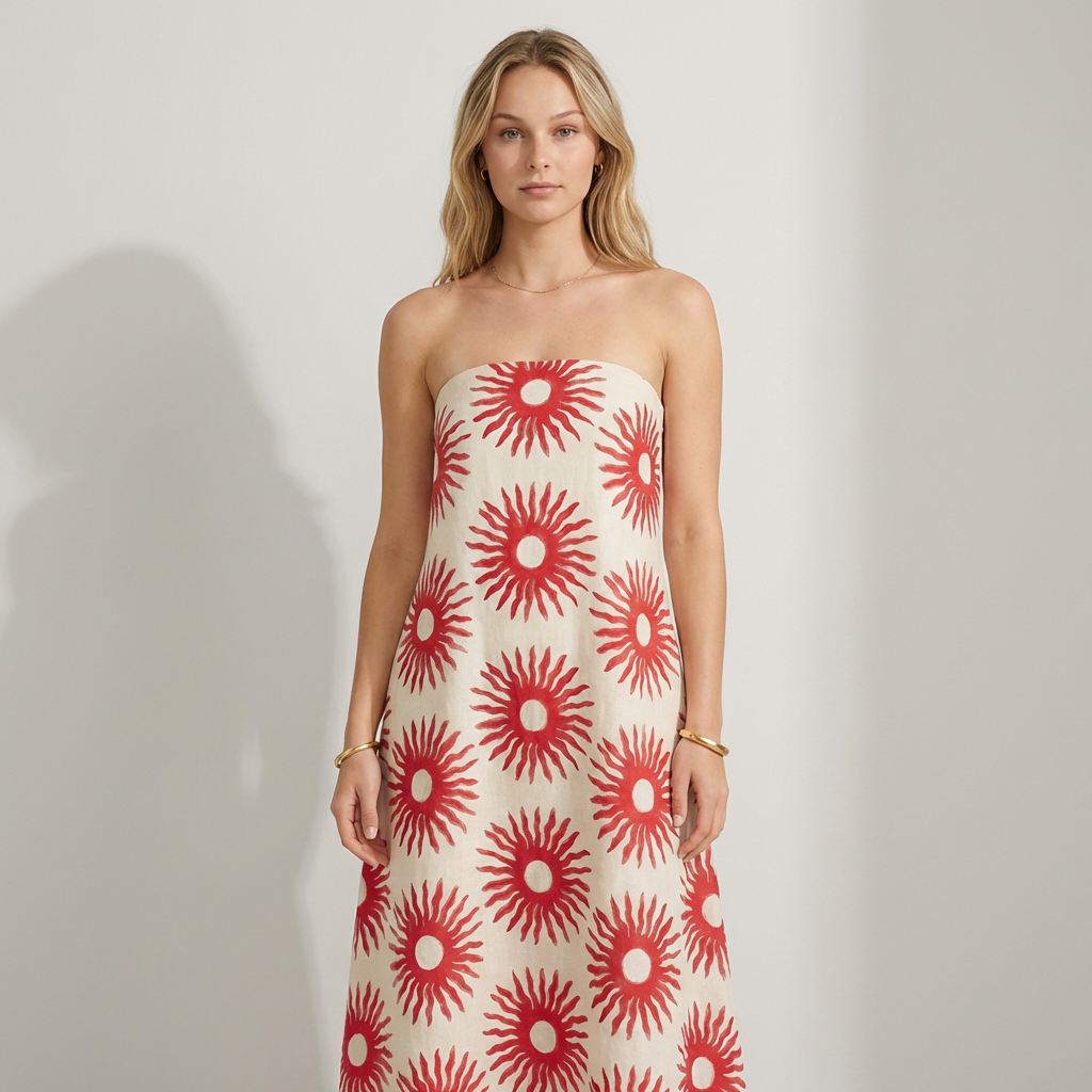 Madison Vestido Maxi Sin Tirantes